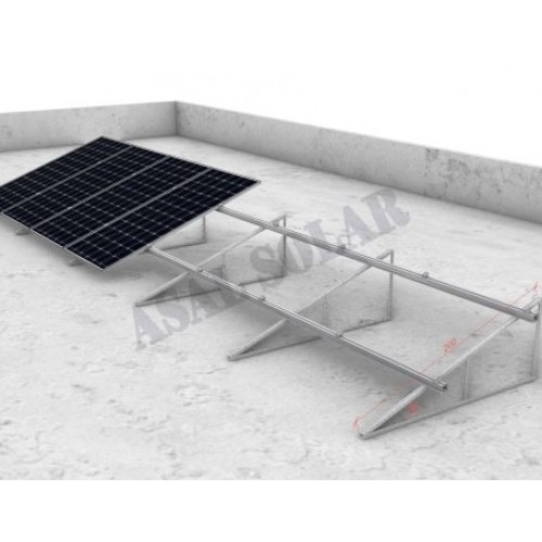 Açılı Üçgen Sehpa Dikey 1×8 Kit (L)