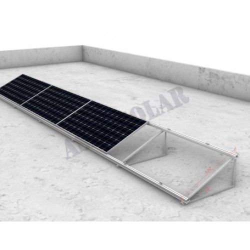 Açılı Üçgen Sehpa Yatay 1×4 Kit (L)